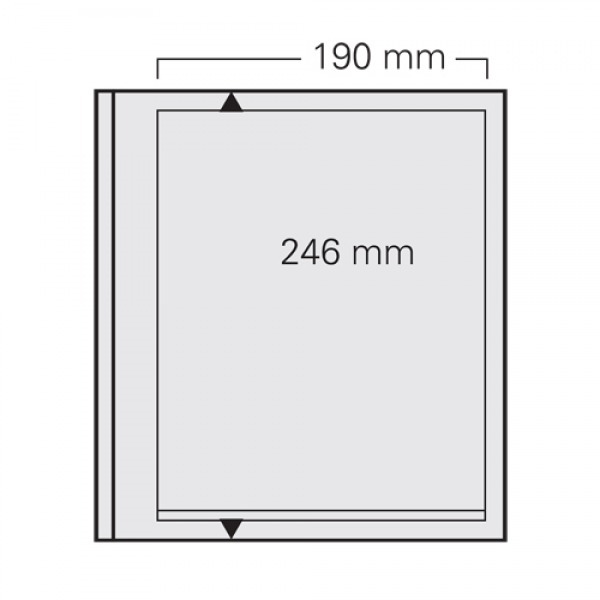 Stamp Album Pages-Dual Blank Page 1 Pocket Per 5 for Mini Sheets Stamp Album Pages-Dual Blank Page 1 Pocket Per 5 for Mini Sheets