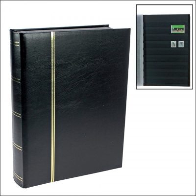 Stamp Albums Stock Books - Black - 64 Black Pages
