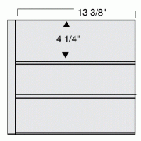 Transparent 3 Pocket Page Per 5 For #10 Envelopes Transparent 3 Pocket Page Per 5 For #10 Envelopes