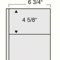 Compact Page - 2 Pocket per 10 for FDC/Large Currency/Postcards