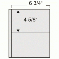 Compact Black Double-Sided Pages per 5 - 2 Pocket for FDC's Covers