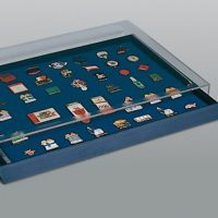 Pin Display Case-Stackable Drawer For Pins, Badges Or Medals