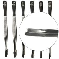 Tongs GOLD Plated 4-3/4" Bent Pointed Tip