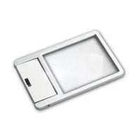 Metal LED Credit Card Size 2.5x Magnifier