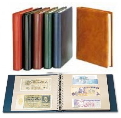 Currency Albums-Professional Classic Graded-Tan Simul Leather