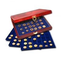 Coin Case-Premium Burlwood for Slabs/Graded Coins