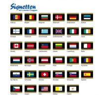 Country Flag Labels