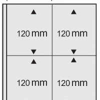 Black Double Sided Variant Page per 5 - 4 Pockets For Blocks