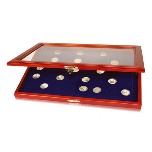 Coin Holder Case-Glass Display for 2x2 Coin Flips Coin Holder Case-Glass Display for 2x2 Coin Flips