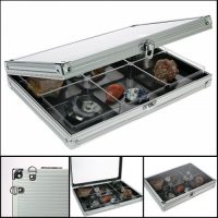 Aluminum Display Case Midi with 6 Compartments Aluminum Display Case Midi with 6 Compartments