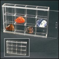 Rock Display Case-Midi Acrylic Glass Curio w/12 Compartments Rock Display Case-Midi Acrylic Glass Curio w/12 Compartments