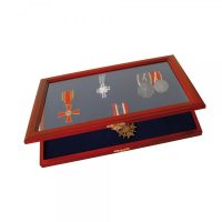 Wood & Glass Display Case for Military Medals Wood & Glass Display Case for Military Medals
