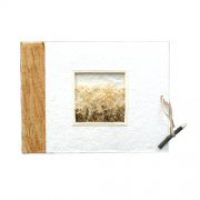 Natural Cotton & Bark Photo Album-Small