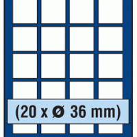 Nova Tray Insert Only With 20 Compartments to 36.5mm (1-7/16")