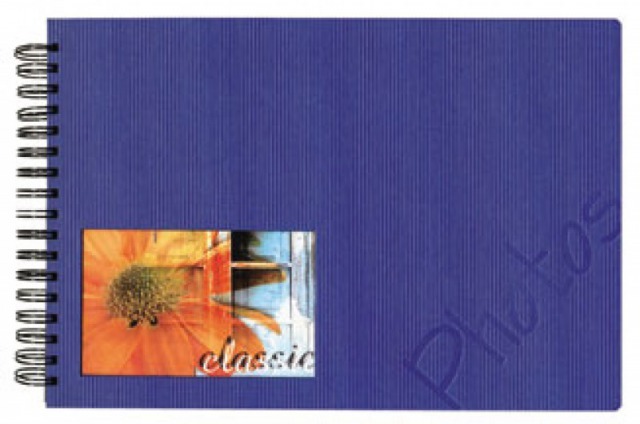 Spiral Photo Album-Elegance-Blue Spiral Photo Album-Elegance-Blue