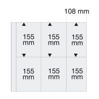 Transparent Maxi Postcard Pages Package of 5