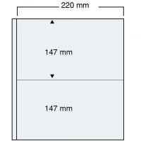 Collecto 2 Pocket Transparent Page for Covers & Banknotes per 5