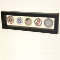 Floating Frame for 5 Poker Chips 11-5/8" Long