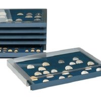 Coin Collection Storage Drawer w/6 Compartments For Large Medals to 105mm