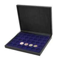 Leather Coin Case for 24 Presidential/SBA Small Dollars in Caps or Coins to 33.5mm