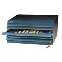 Wood Cabinet for Coins and Medals