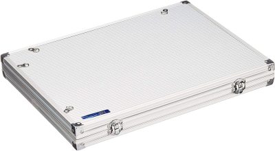 Aluminum Display Case with 12 Compartments