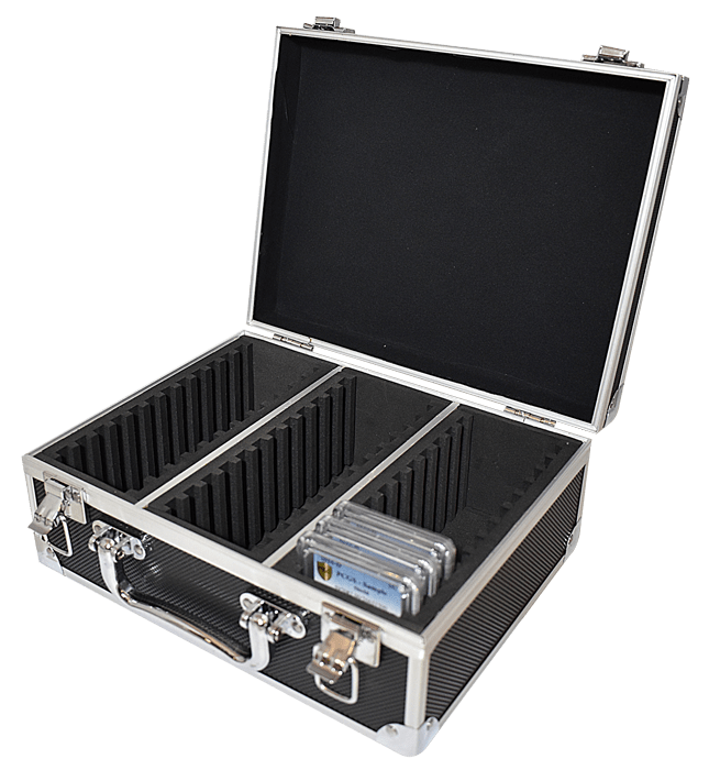 Coin Slab Box Aluminum for 36 Certified Coins Coin Slab Box Aluminum for 36 Certified Coins